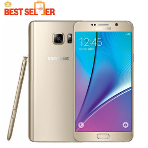 Unlocked Samsung Galaxy Note 5, N920, 4G LTE Mobile Phones, 4GB RAM 32GB ROM, 5.7 inch, 16MP Camera, Samsung Note 5 Smartphone