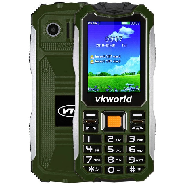 VKworld V3S Old Man Mobile Phone IP68 Waterproof 2.4 inch Dual SIM Slot Bluetooth Big Buttons Keyboard FM Senior Phone