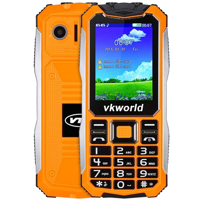 VKworld V3S Old Man Mobile Phone IP68 Waterproof 2.4 inch Dual SIM Slot Bluetooth Big Buttons Keyboard FM Senior Phone