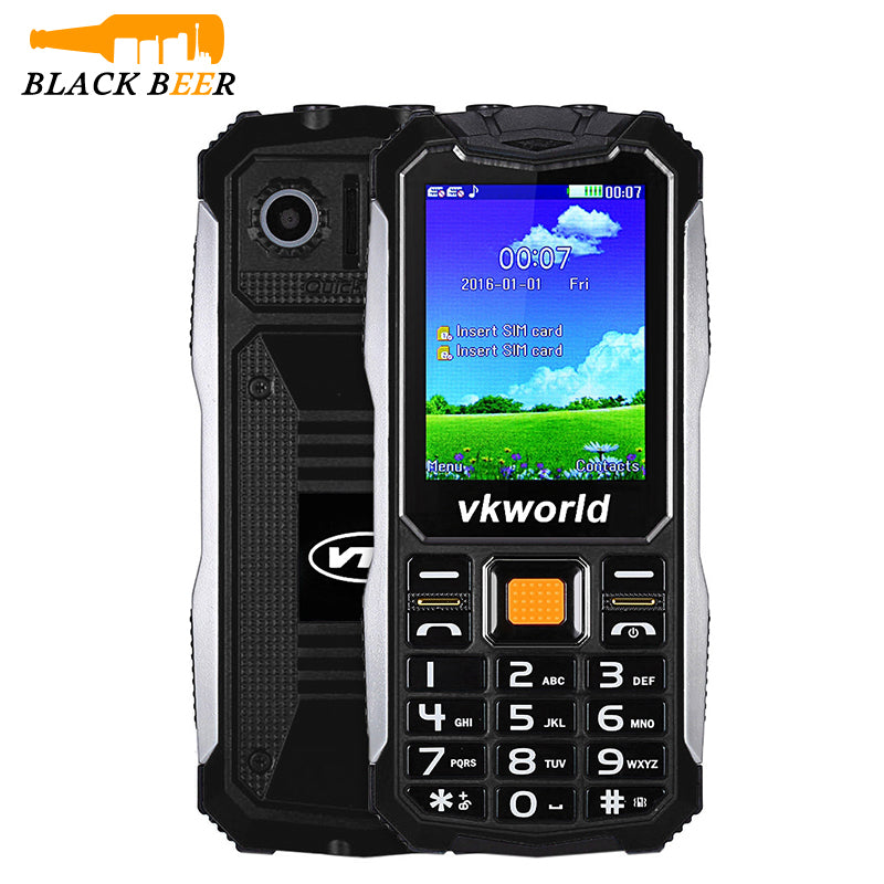 VKworld V3S Old Man Mobile Phone IP68 Waterproof 2.4 inch Dual SIM Slot Bluetooth Big Buttons Keyboard FM Senior Phone