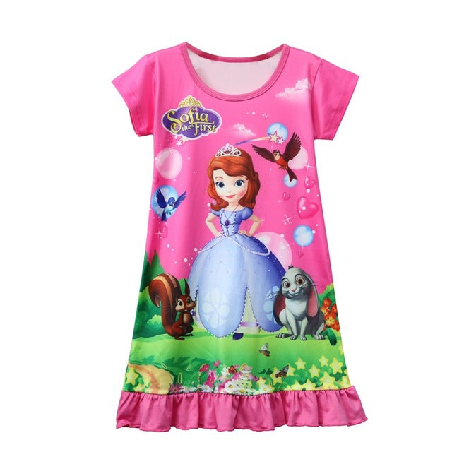 Vaiana Princess Girl Dress Costume snow queen Cosplay Dress children clothing baby Kids Elsa Princess Sophia dresses