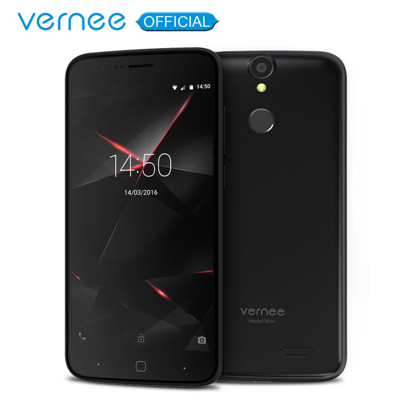 Vernee Thor 5" HD 4G LTE Mobile Phone MTK6753 Octa-Core Android 7.0 Cell Phones 3G RAM 16G ROM Dual SIM Fingerprint Smartphone