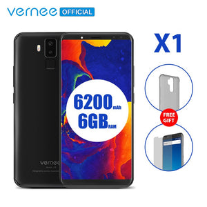 Vernee X1 4G Mobile Phone 6.0 inch 18:9 FHD 6GB RAM 64GB ROM Android 7.1 Octa Core 16MP Four Cameras 9V 2A Quick Charge Face ID