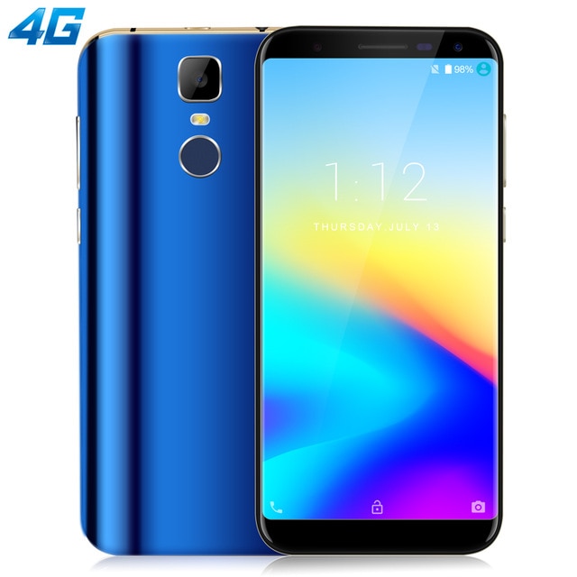 XGODY 18:9 4G LTE Smartphone Android 7.0 5.5 Inch Full Screen Touch Mobile Phone MTK6580 Quad Core 2GB 16GB 8MP+13MP Cellphone