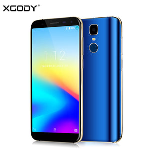 XGODY 18:9 4G LTE Smartphone Android 7.0 5.5 Inch Full Screen Touch Mobile Phone MTK6580 Quad Core 2GB 16GB 8MP+13MP Cellphone