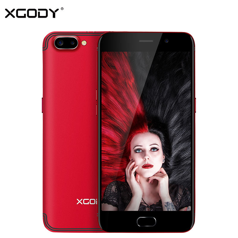 XGODY 3G Unlock Dual Sim Smart Phone Android 5.1 MTK6580 Quad Core 1G+16G Smartphone 5.5 Inch Free Shockproof Mobile Phone Case