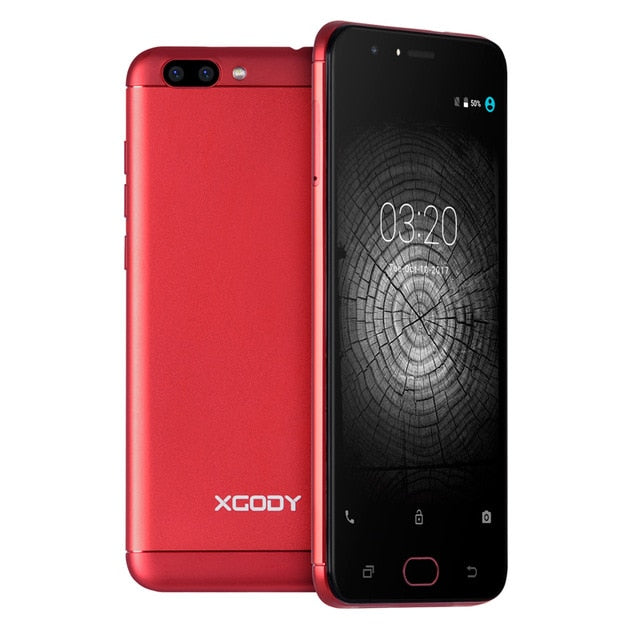 XGODY 4G LTE 5.5 Inch Smartphone 1GB RAM 16GB ROM 13.0MP Mobile Touch MTK6737 Quad Core Android 6.0 Telefone Celular 2 SIM Phone