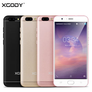 XGODY 4G LTE 5.5 Inch Smartphone 1GB RAM 16GB ROM 13.0MP Mobile Touch MTK6737 Quad Core Android 6.0 Telefone Celular 2 SIM Phone