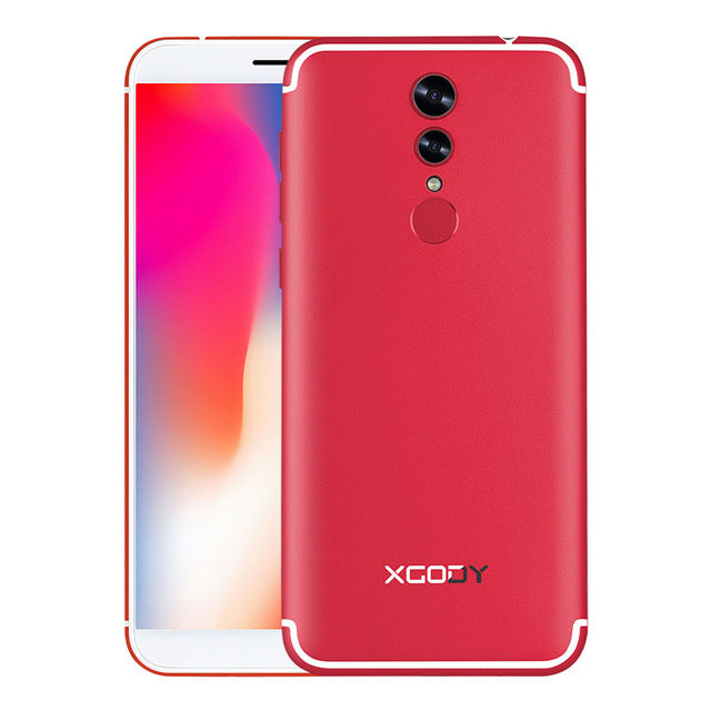 XGODY S12 Facial Recognition 4G LTE 5.72 Inch 18:9 Mobile Phone Android 7.0 Nougat 1+16 Fingerprint Smartphone 1080*540 2700mAh