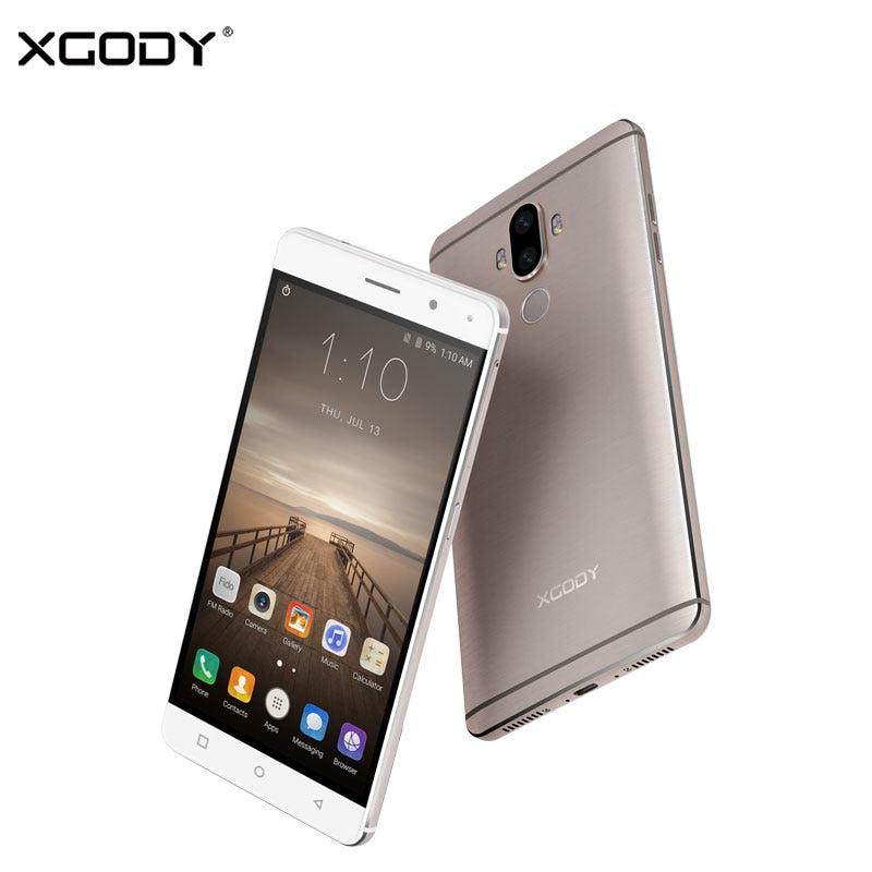 XGODY Y19 4G LTE Smartphone Android 7.0 Nougat Metal Body 6.0 Inch Fingerprint 2G RAM 16G ROM Touch Smart Mobile Phone Cellphone