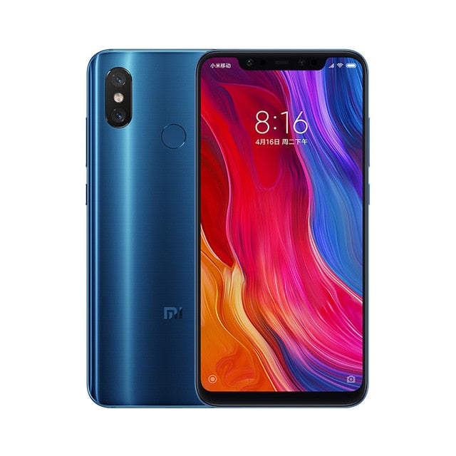 Xiaomi Mi 8 Mi8 6GB 128GB Global Version Mobile Phone 6.21'' Snapdragon 845 Octa Core 12MP 20MP Camera NFC Dual Band GPS CE