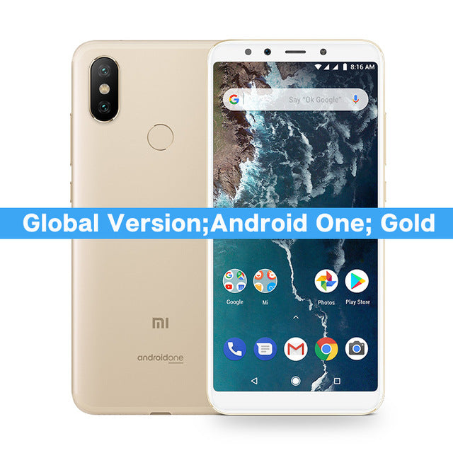 Xiaomi Mi A2 4GB 64GB Global Version 5.99'' Snapdragon 660 Octa Core Mobile Phone 20MP 12MP AI Dual Camera Android One Android 8
