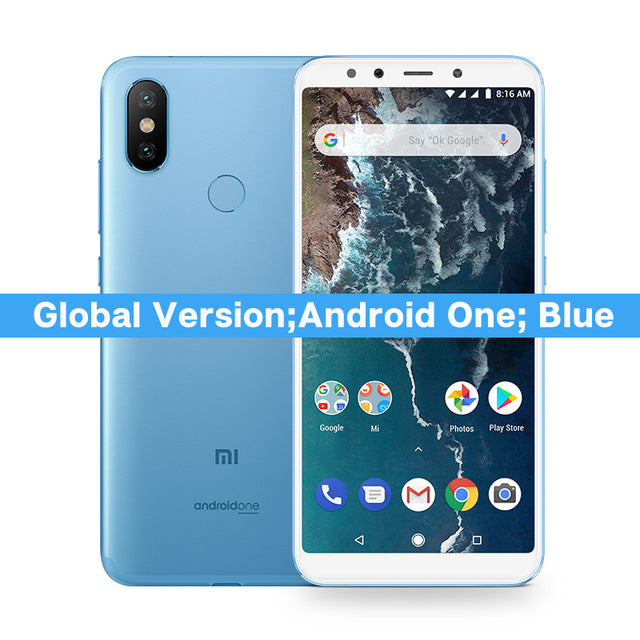Xiaomi Mi A2 4GB 64GB Global Version 5.99'' Snapdragon 660 Octa Core Mobile Phone 20MP 12MP AI Dual Camera Android One Android 8