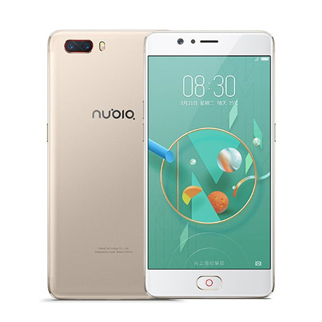 ZTE Nubia M2 NX551J Snapdragon 625 Octa Core Mobile Phone 4GB+64GB 3000mAh battery 5.5"FHD 1920*1080 Dual 13MP OTA Smartphone