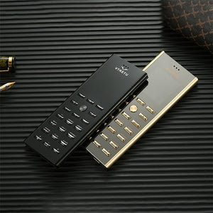 cectdigi V01 small mini card Luxury metal body dual sim key cell phone GSM senior Bar Mobile phone