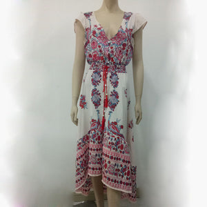 BellFlower Summer Boho Dress Etehnic Sexy Print Retro Vintage Dress Tassel Beach Dress Bohemian Hippie Dress Robe Vstidos Mujer